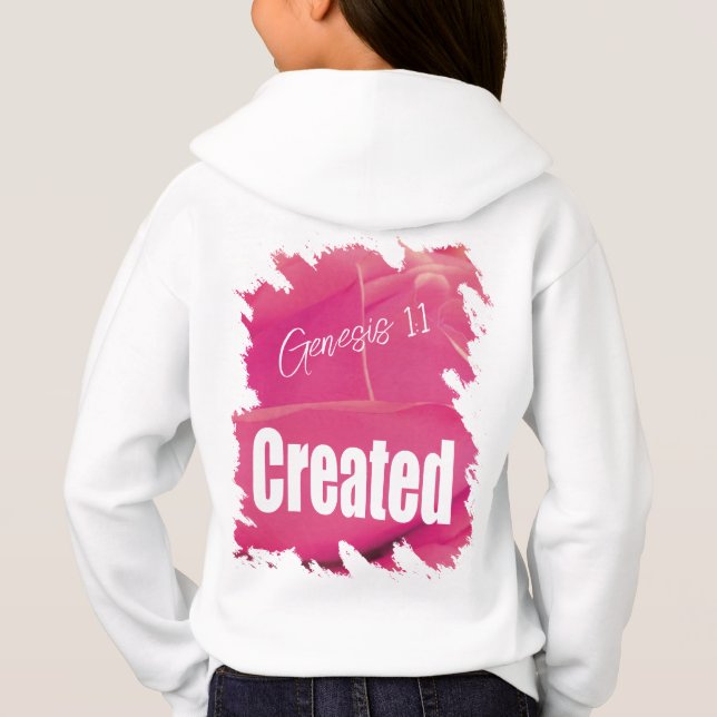 Pink Rose Created Scripture (Back)