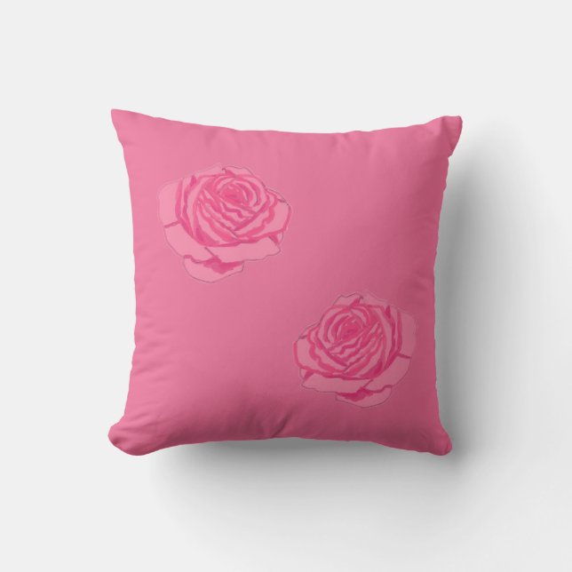 Pink rose cushion (Front)