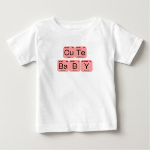 Pink Rose Cute Baby Periodic Table Element T-Shirt