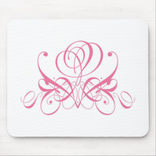 Pink Rose Designer Mousepad