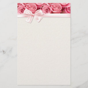 Pink Rose Elegance 2 Stationery