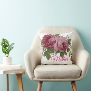 Pink Rose Elegance  Cushion