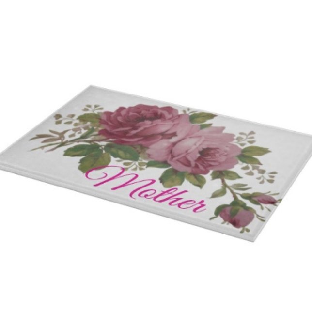 Pink Rose Elegance Cutting Board (A beautiful cutting board for Mom—practical, stylish, and perfect for Mother’s Day.
)