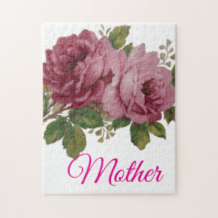 Pink Rose Elegance  Jigsaw Puzzle