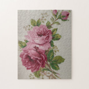 Pink Rose Elegance Jigsaw Puzzle