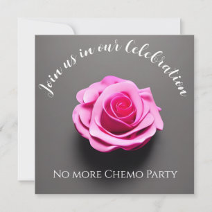 Pink Rose End-of-Treatment Breast Cancer Invitation