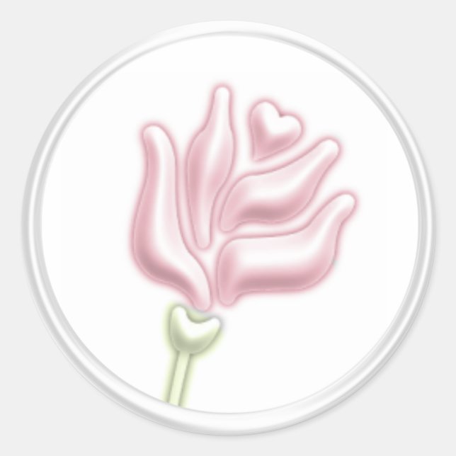 Pink Rose Envelope Seal (Front)