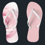 Pink Rose Flip Flops, Adult Thongs<br><div class="desc">Rose Flip Flops.  Design adjusted for adults.

(may have to adjust left design for children's flops or see children's flip flop design)</div>