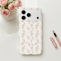 Pink Rose Floral Phone Case
