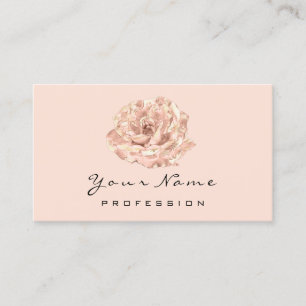 Pink Rose Flower Blogger Stylist Event Beauty Body Business Card