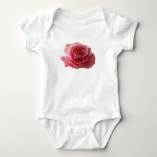 Pink Rose flower Blossom Baby Bodysuit