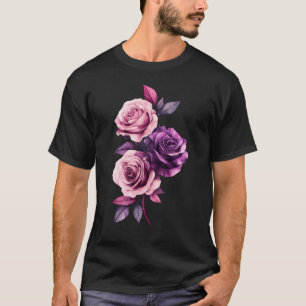 Pink Rose Flower Botanist Garden Flower Pink Rose T-Shirt