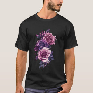 Pink Rose Flower Botanist Garden Flower Rose T-Shirt