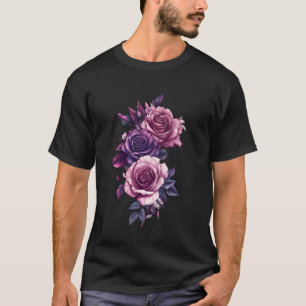 Pink Rose Flower Botanist Garden Flower Rose T-Shirt