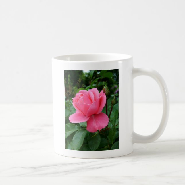 pink rose flower coffee mug (Right)