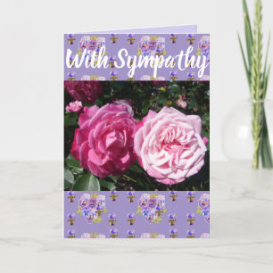 Pink Rose Flower Floral Conrgatulations art Card