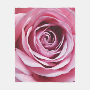 Pink rose flower garden girls nursery fleece blanket