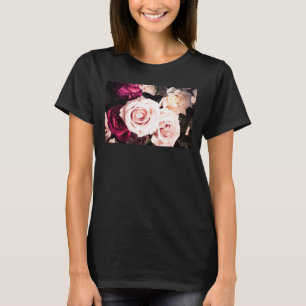 Pink Rose Flower Photography T-Shirt