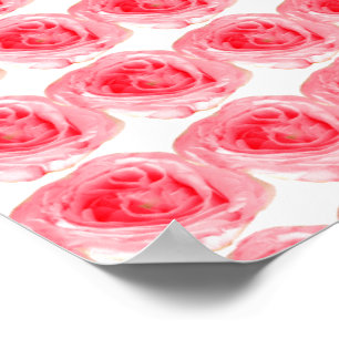 Pink Rose Flower Poster