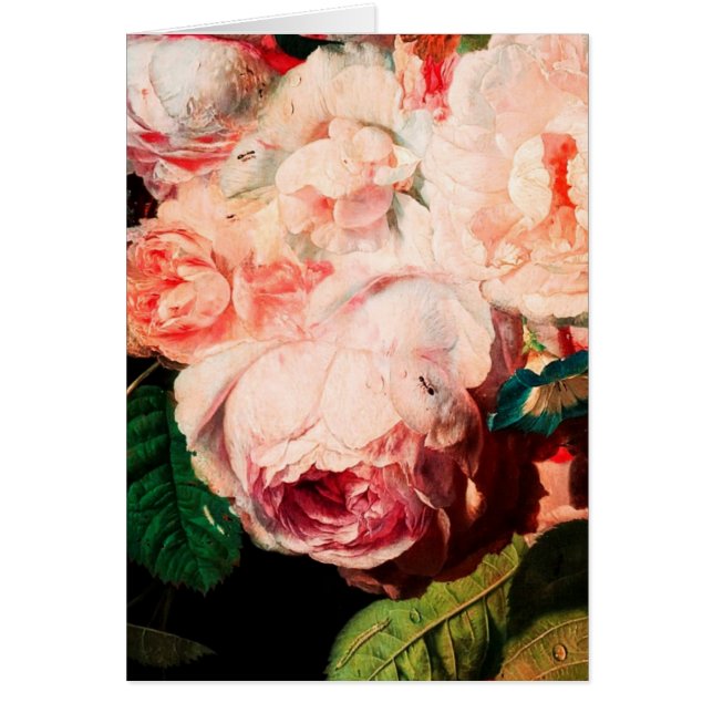 PINK ROSE ,FLOWERS AND BUTTERFLY Valentine's Day (Front)