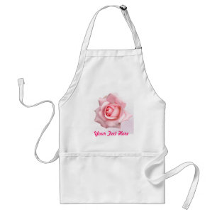 Pink rose for you standard apron