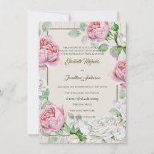 Pink Rose Garden Wedding
