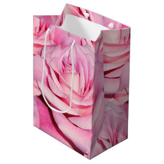 Pink rose gift bag