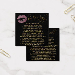 Pink Rose Glitter Lips 2 - How to Apply