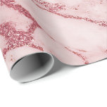 Pink Rose Gold Brush Powder Marble Shiny Glam Wrapping Paper<br><div class="desc">Minimalism and elegance according to acctual interior decor trends. 
 For Many Occasions</div>
