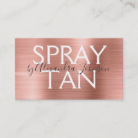 Pink & Rose Gold Brushed Metal Spray Tan