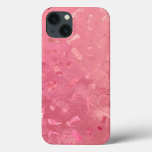 Pink Rose Gold Faux Glitter Texture iPhone 13 Case