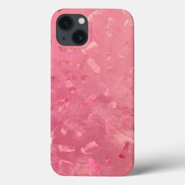 Pink Rose Gold Faux Glitter Texture Case-Mate iPhone Case (Back)