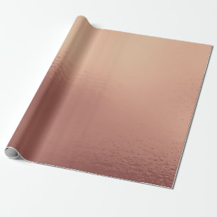 Pink Rose Gold Glass Minimal Copper Skin Blush Wrapping Paper