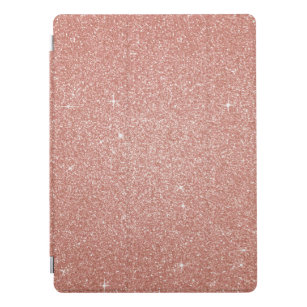 Pink Rose Gold Glitter and Sparkle Bling iPad Pro Cover