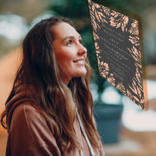 Pink Rose Gold Glitter Leafs Bridal Birthday Party Invitation