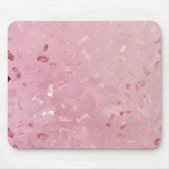 Pink Rose Gold Glitter Mouse Pad (Front)