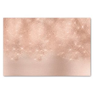Pink Rose Gold Metallic Blush Powder Glitter Tissue Paper