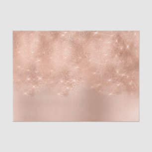 Pink Rose Gold Metallic Blush Powder Glitter Tissue Paper