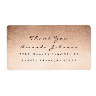 Pink Rose Gold Powder Blush Makeup Thank You
