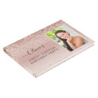 Pink Rose Gold Sparkle Glitter Photo 16th Birthday