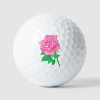 Pink Rose Golf Balls