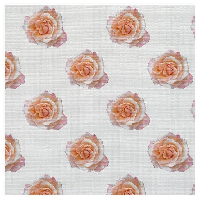 Pink Rose Half Brick Pattern Fabric (Swatch)