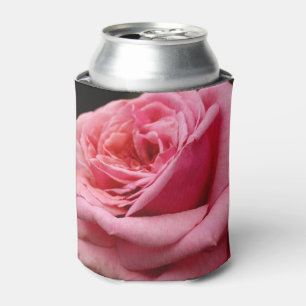 Pink Rose I Pretty Floral Photography Can Cooler