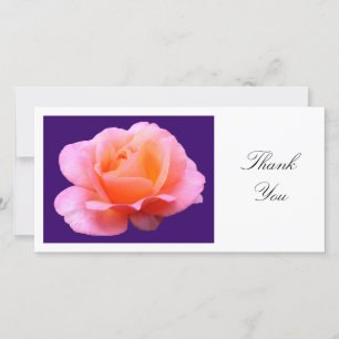 Pink Rose II - Thank You Card