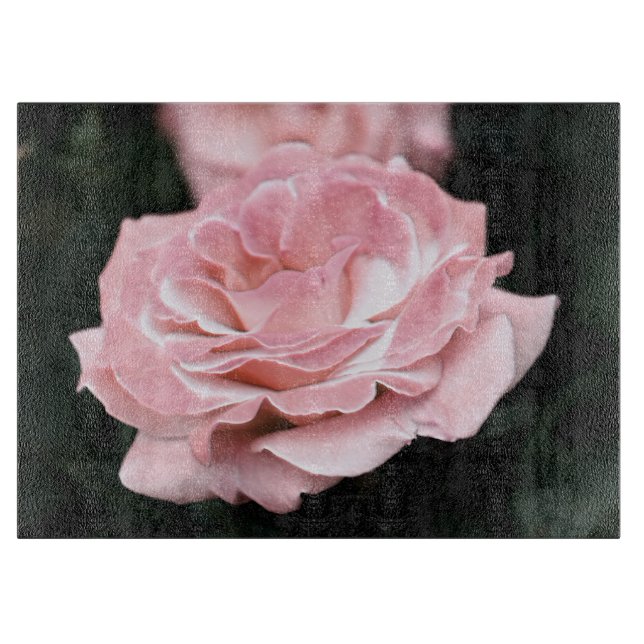 Pink Rose in Full Bloom Cutting Board (Front)