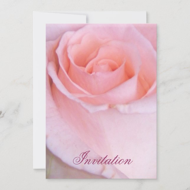 Pink Rose_ Invitation (Front)