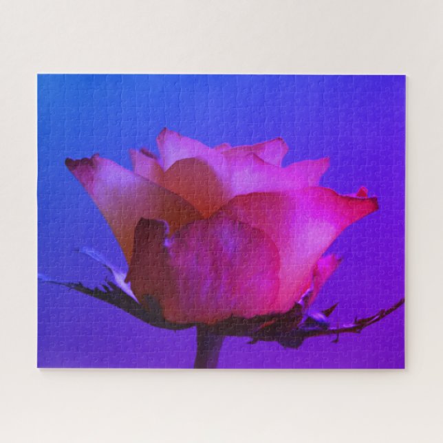 Pink Rose Jigsaw Puzzle (Horizontal)