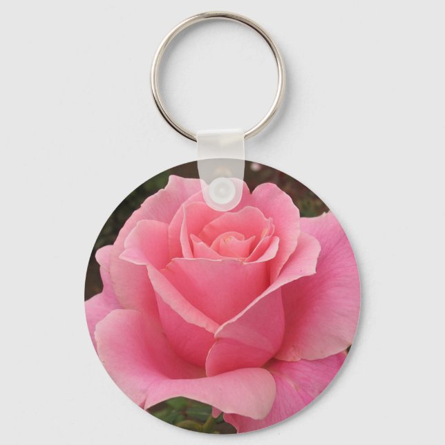 Pink Rose Key Ring (Front)