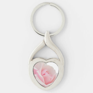 Pink rose key ring