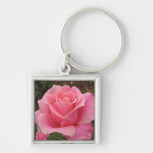 Pink Rose Key Ring